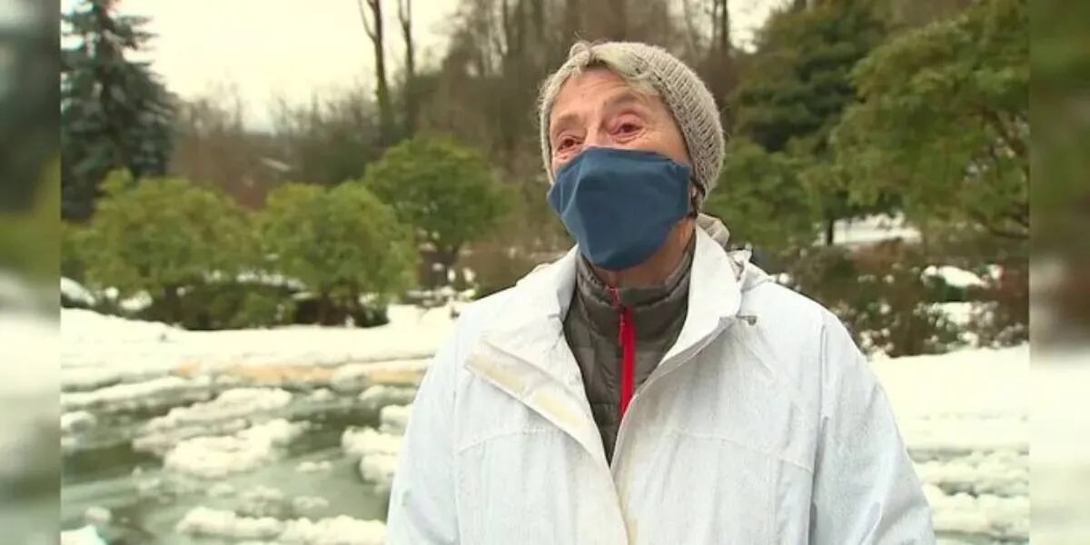 Tiene 90 años y caminó 20 kilómetros entre la nieve para aplicarse la vacuna contra el coronavirus