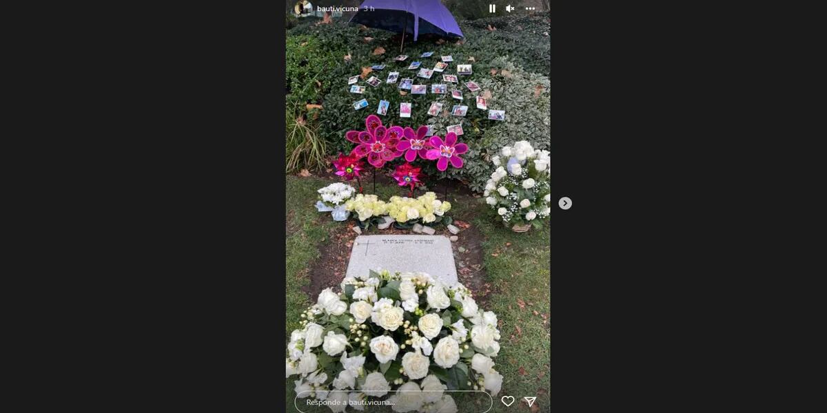 “Mi hermana grande”, Bautista Vicuña visitó la tumba de Blanca en el aniversario de su muerte