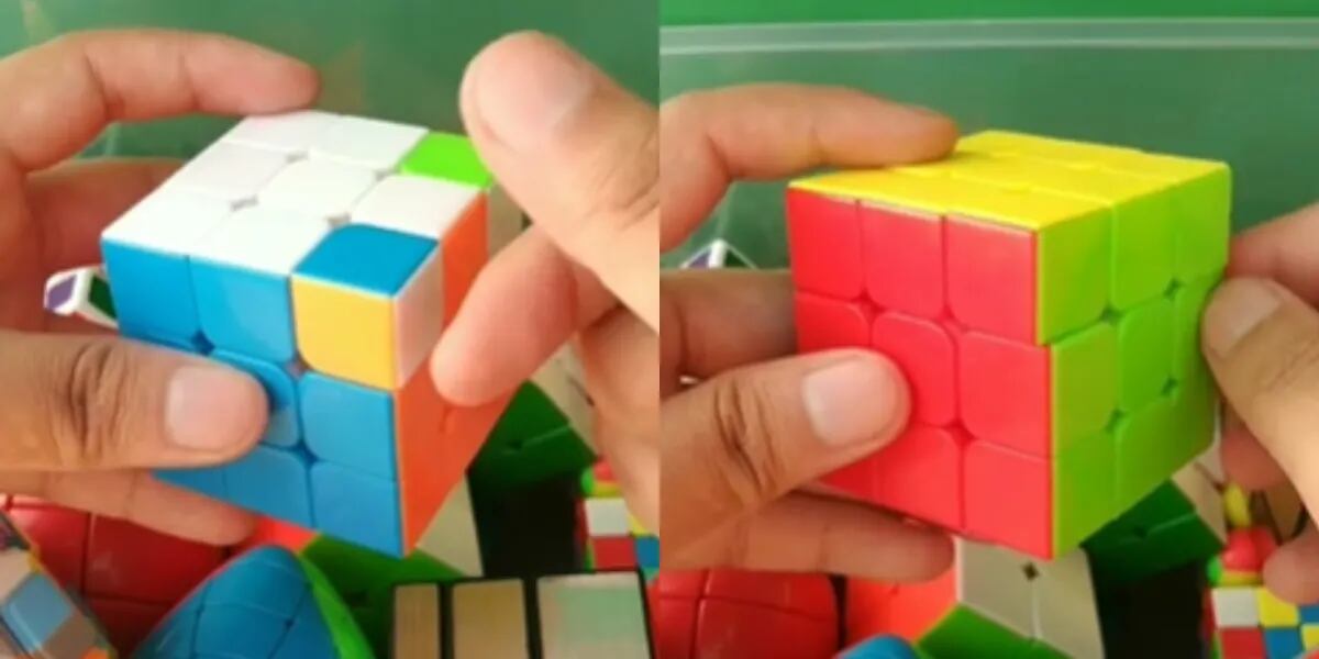 Mostró el truco definitivo para armar un cubo rubik y se volvió viral: “La solución a todos tus problemas”