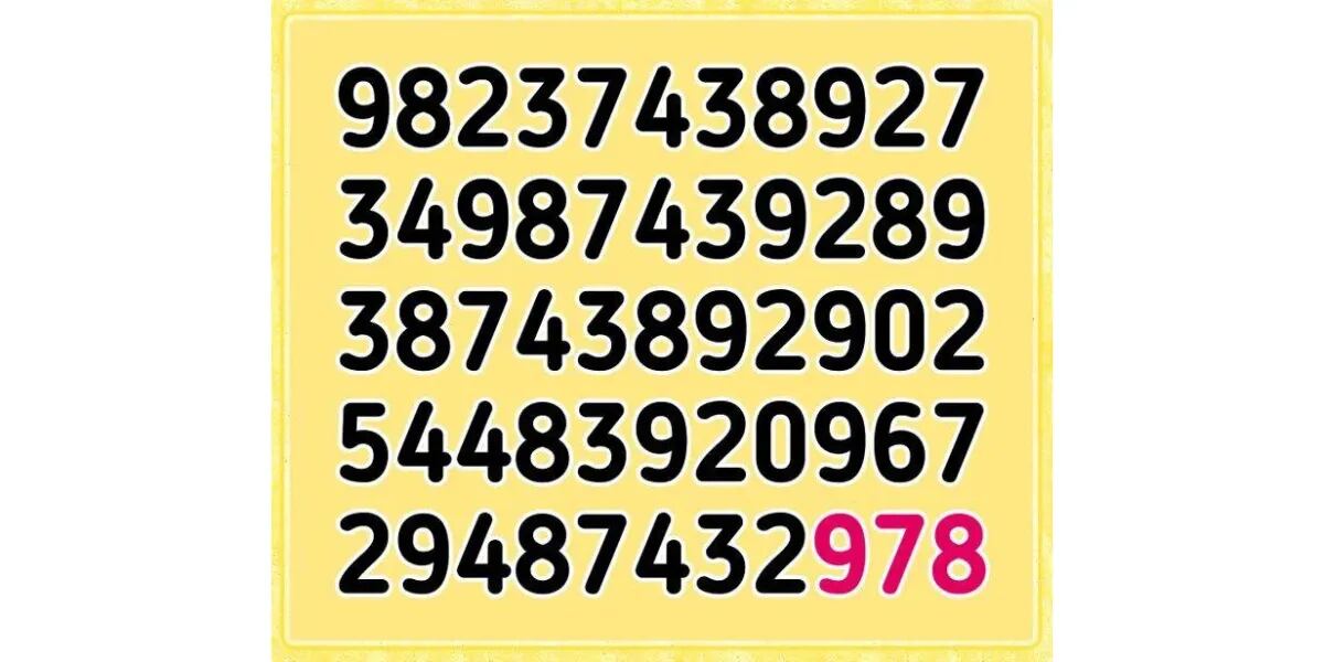 Reto visual para metes rápidas: encontrar el número 879 en la sopa de letras en menos de 9 segundos