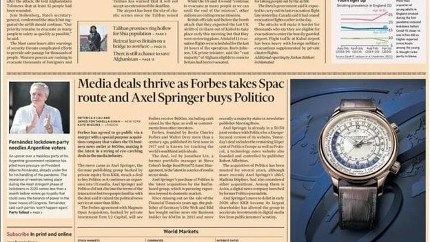 La portada del Financial Times con Alberto Fernández