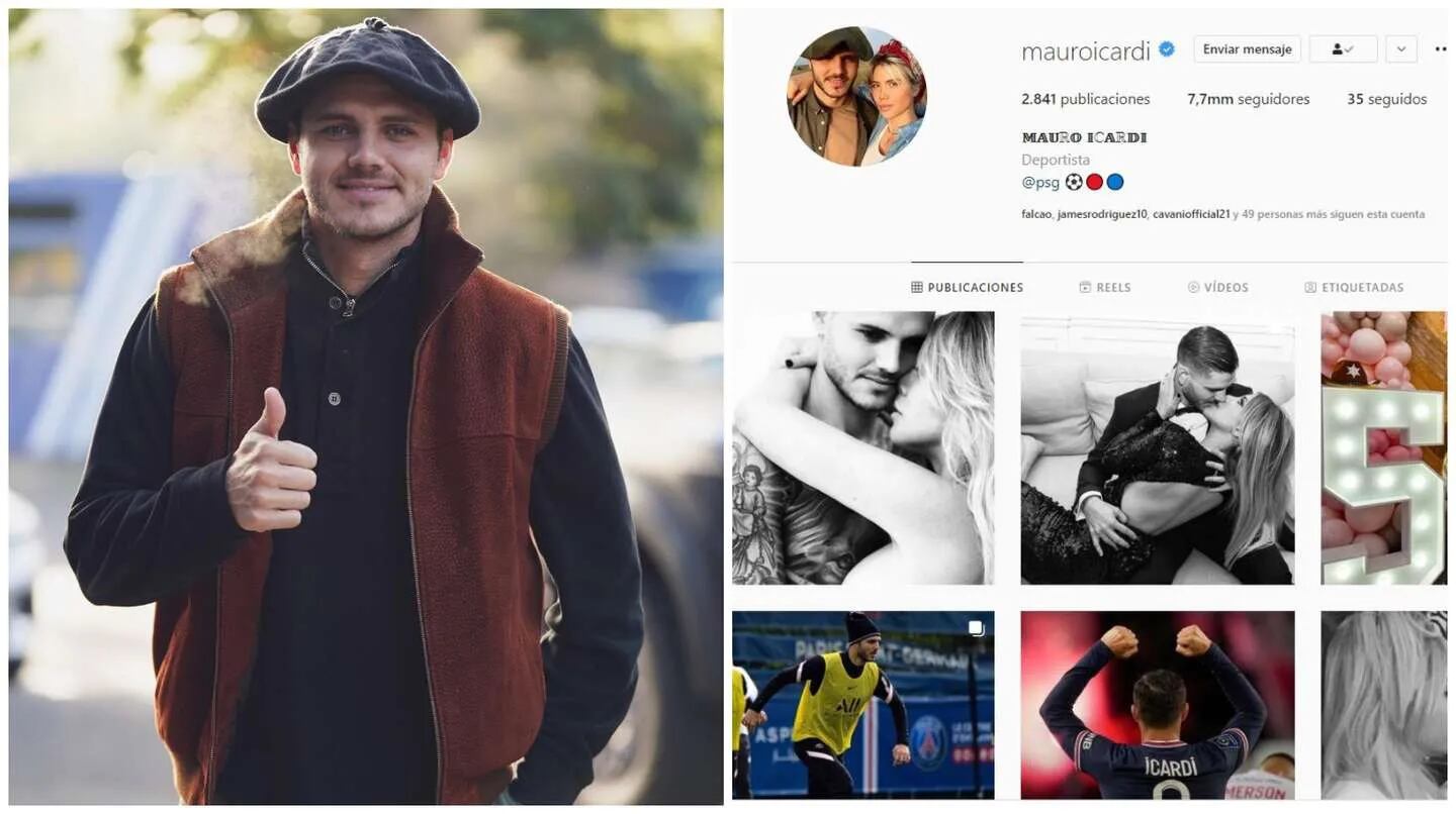A una semana de dar de baja su perfil, y en plena crisis matrimonial, el futbolista Mauro Icardi reapareció en las redes y conservó todas las fotos de su perfil.