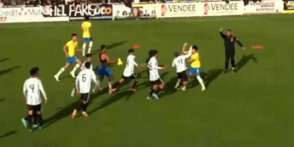 Argentina perdió la final del ‘Mundialito’ Sub-17 ante Brasil y hubo escándalo: piñas, corridas e insultos