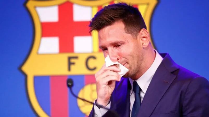 Lionel Messi de despide de Barcelona.
