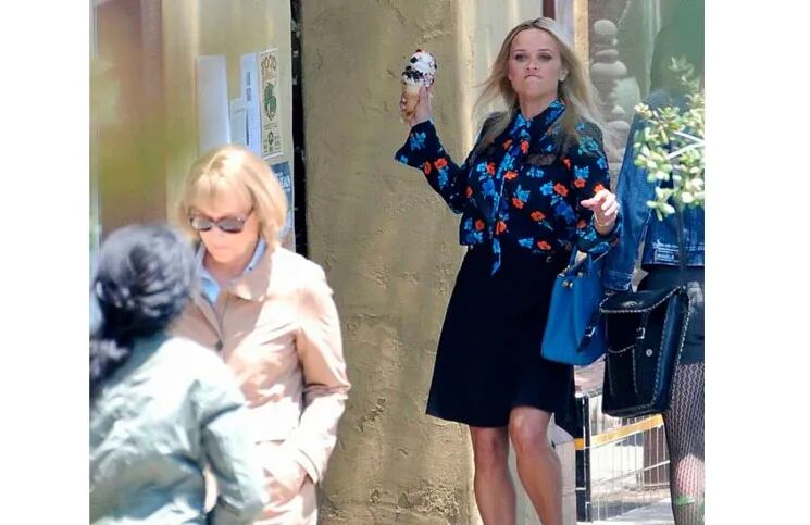 Reese Witherspoon le tiró helado a Meryl Streep en una escena de Big Little Lies.