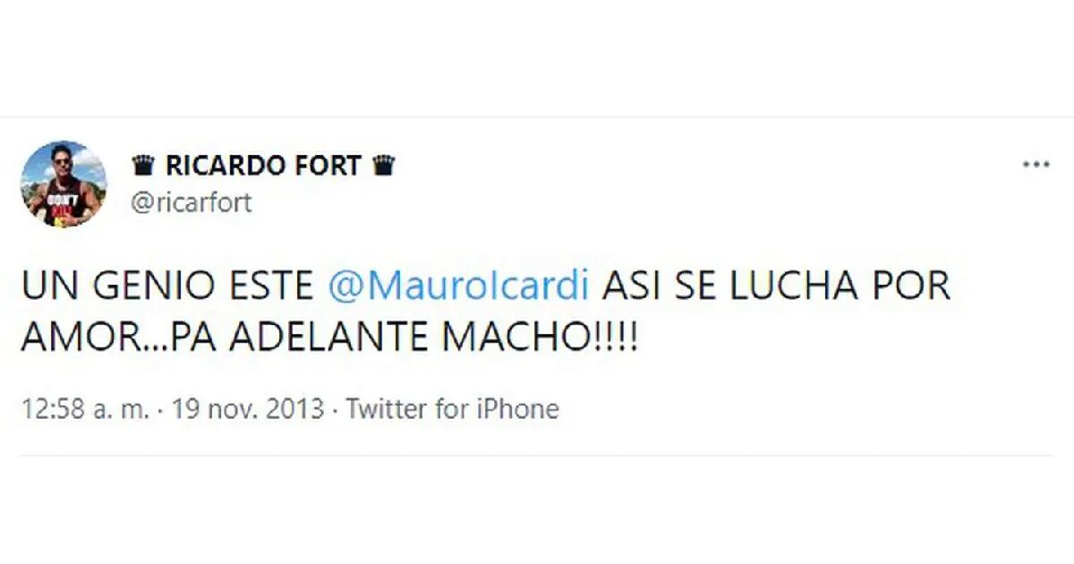 El día que Ricardo Fort defendió a Mauro Icardi por su romance con Wanda Nara