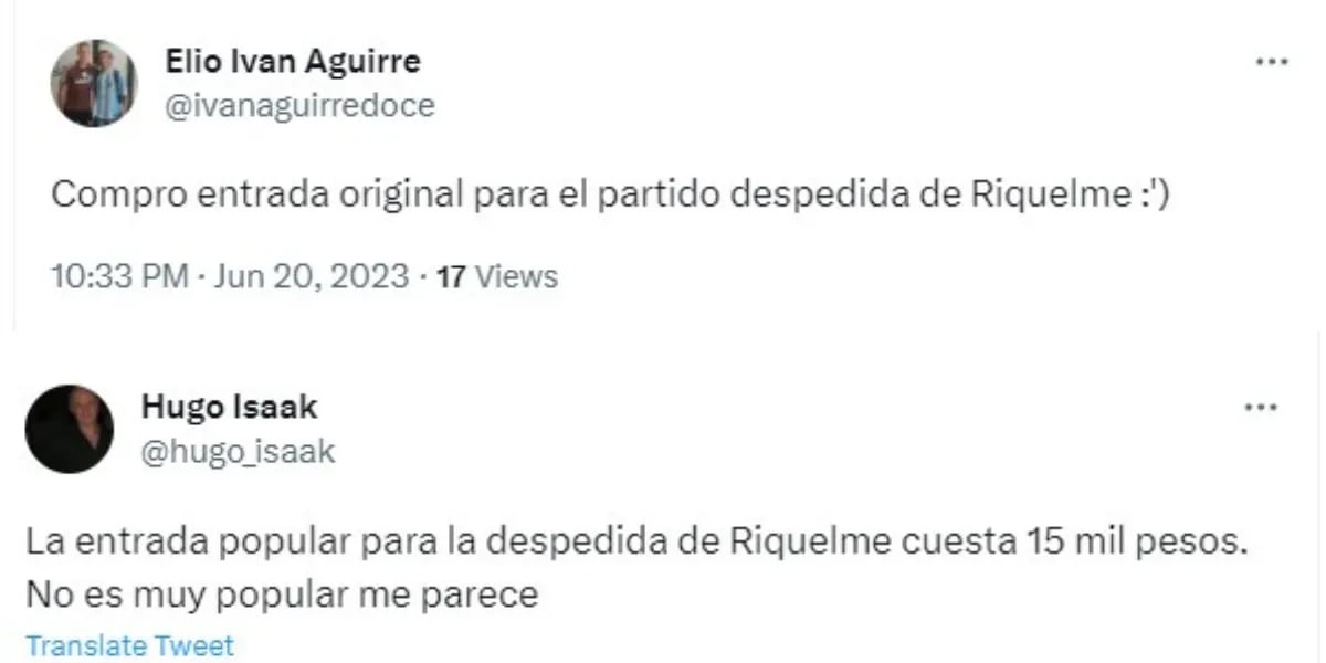 Salieron los precios para ir a la despedida de Juan Román Riquelme y los hinchas no lo perdonaron: “No es muy popular”