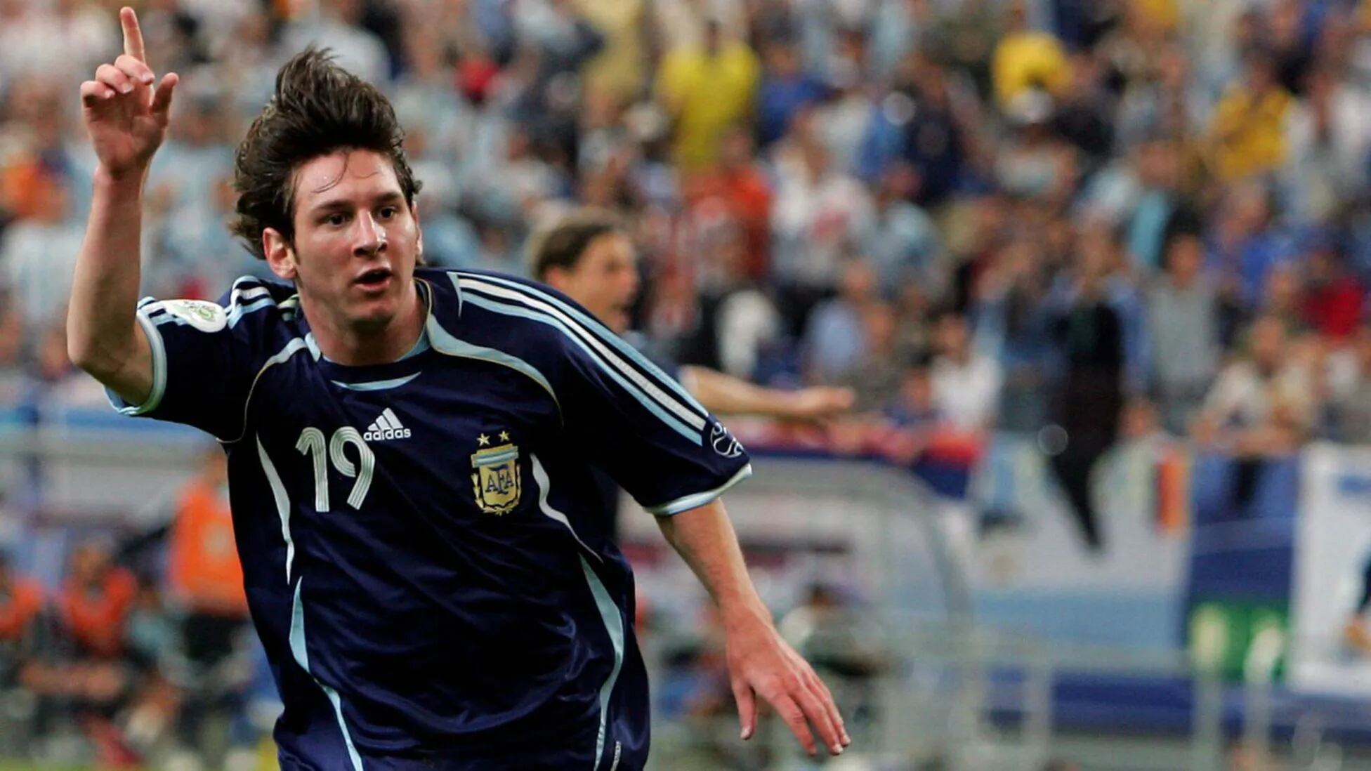 Lionel Messi durante el Mundial de Alemania 2006