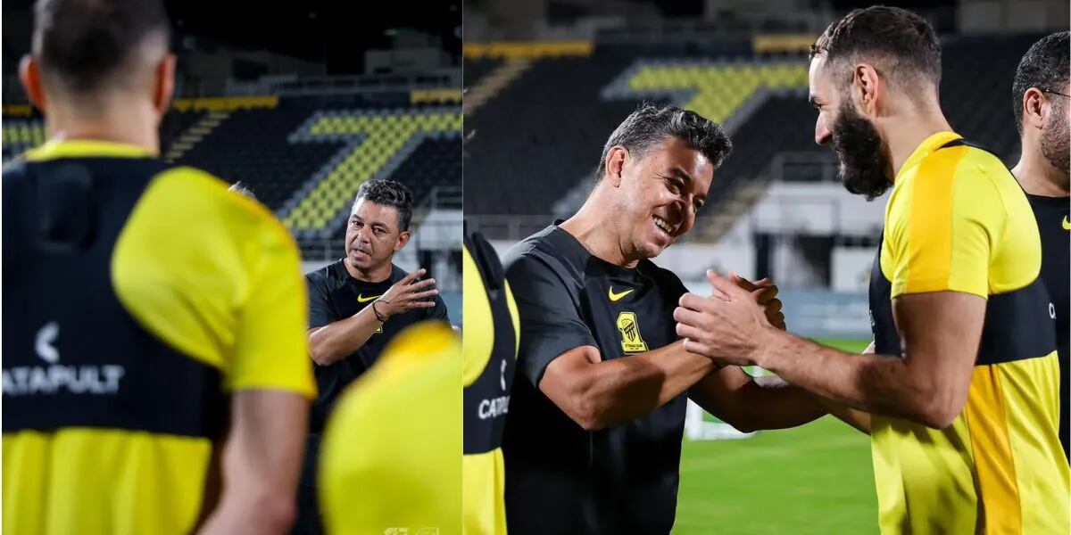 Cómo fue el primer día de Marcelo Gallardo como técnico del Al Ittihad: recorrida por el club y saludo de una gran estrella