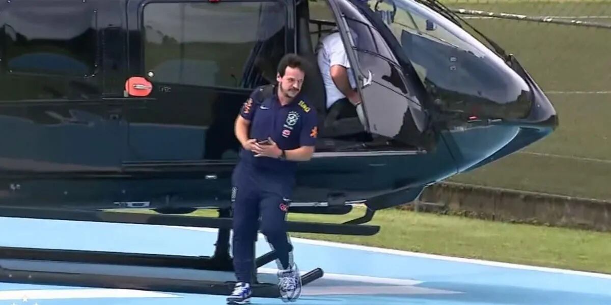 Las criticas que recibió el técnico de Brasil por volar en el helicóptero de Neymar antes del clásico con Argentina