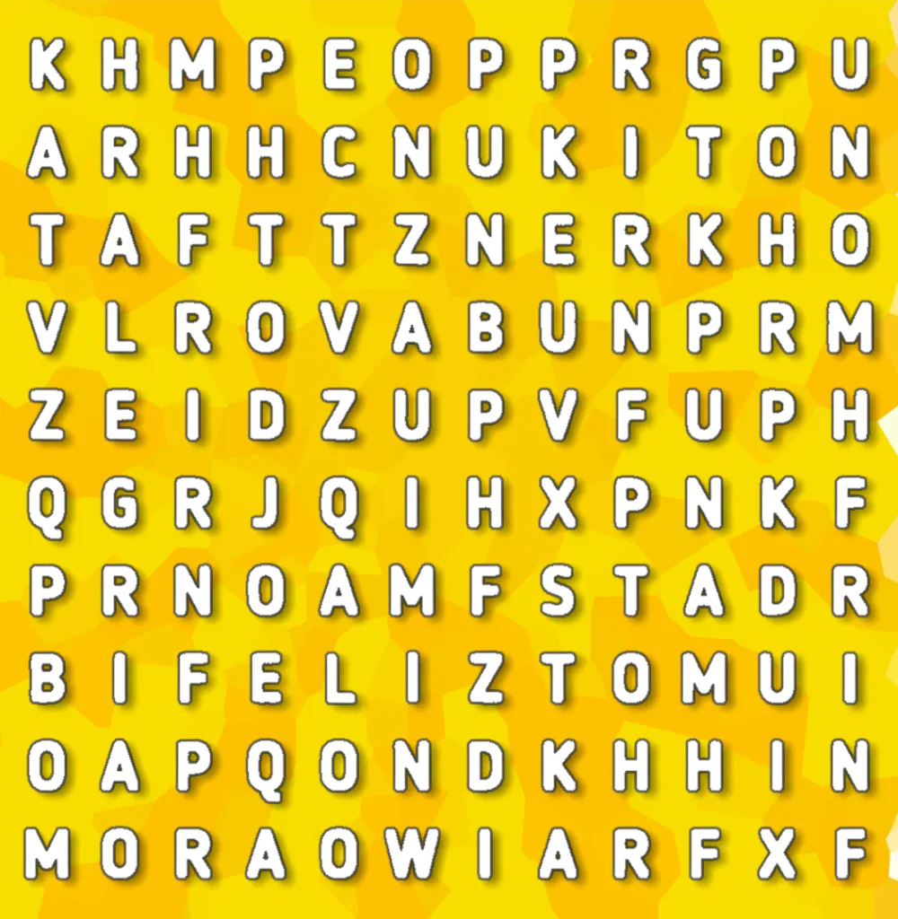 Reto visual para principiantes: encontrar la palabra “FELIZ” en menos de 10 segundos