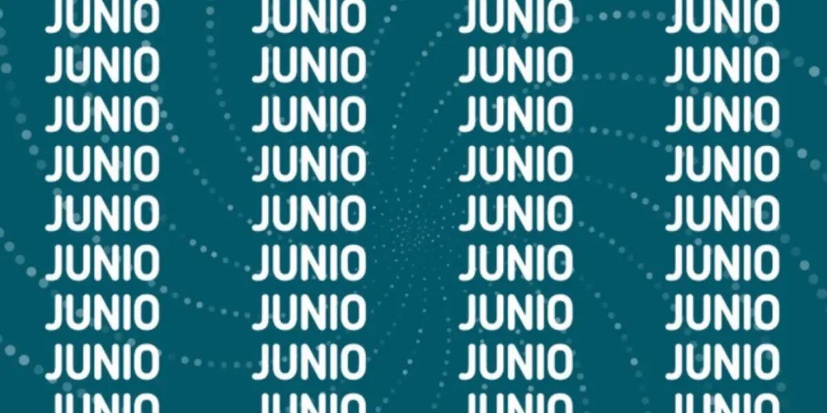 El reto visual del mes: encontrá la palabra “JULIO” en un mar de “JUNIO”