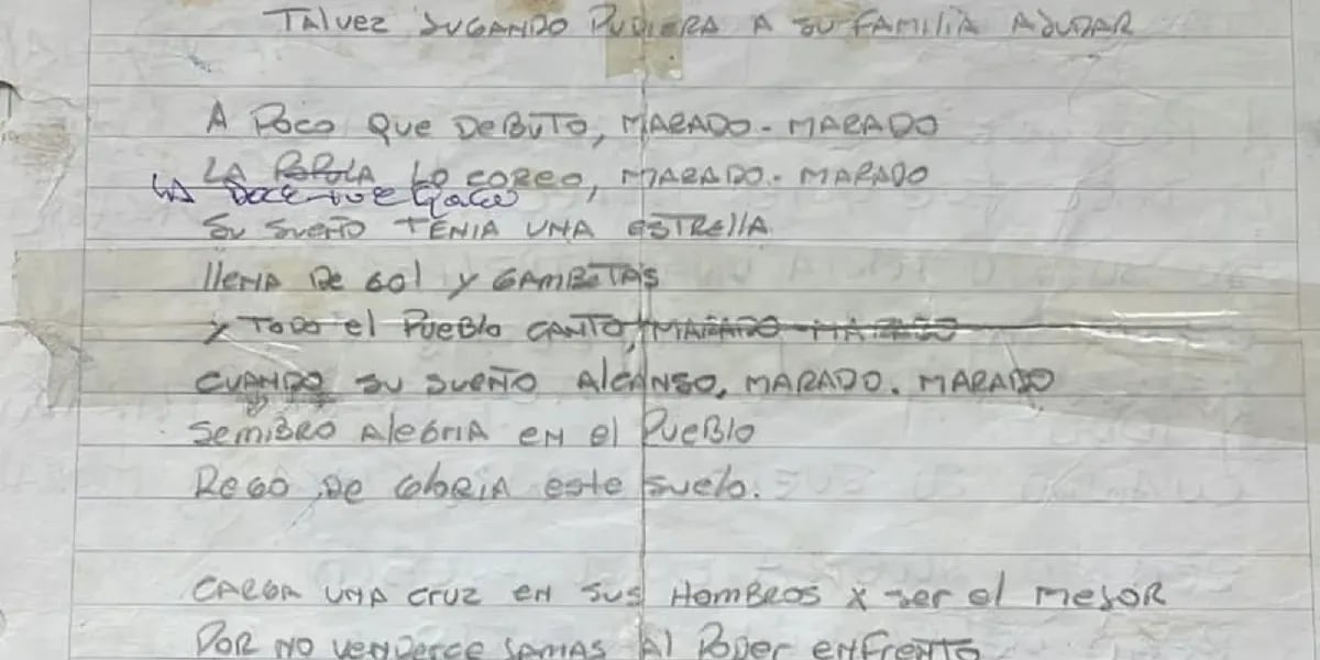 Subastan el manuscrito del hit de Rodrigo 'La mano de Dios': cuál es el valor de base
