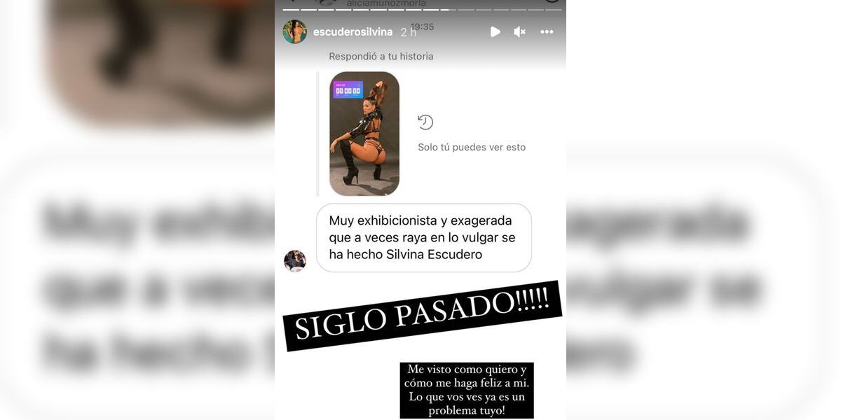 La implacable respuesta de Silvina Escudero a una seguidora que la tildó de exhibicionista y vulgar: “Lo que vos ves”