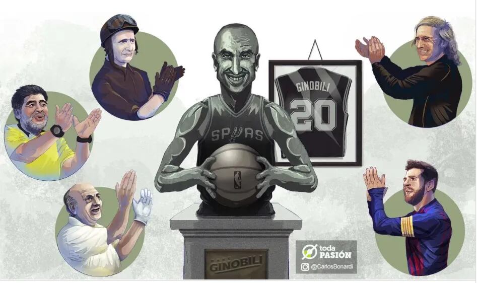 Manu Ginobili será homenajeado en el estadio de los Spurs, con toda la NBA de testigo