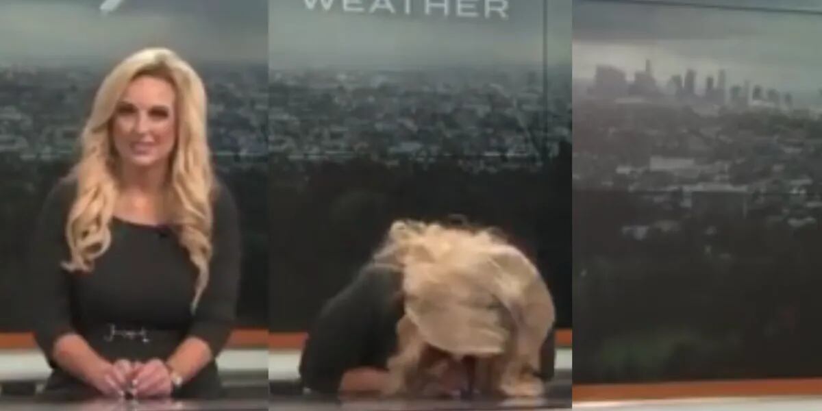 Una meteoróloga se desmayó en pleno programa y video del angustiante momento se hizo viral: “Horripilante”