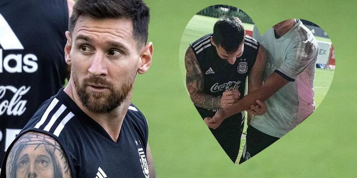 Un arquero argentino conoció a Lionel Messi, le pidió que le firme el brazo y se lo hizo en tatuaje: “El mejor día de mi vida”