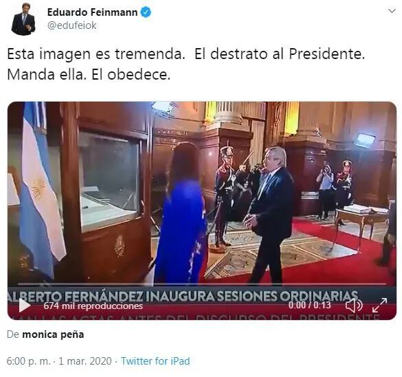 Feinmann sobre el video de Alberto Fernández y Cristian Kirchner