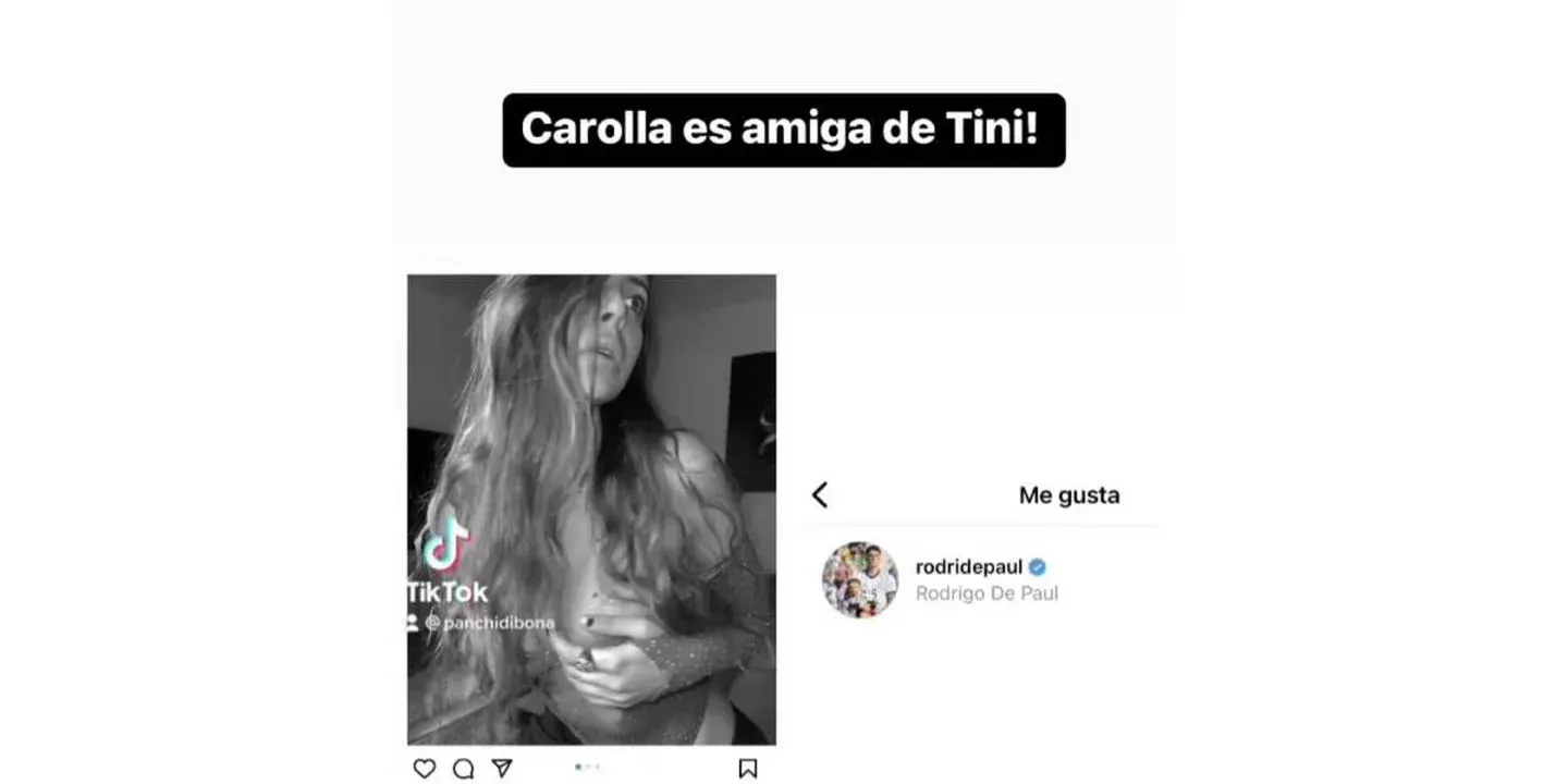 Tini Stoessel se sacó una foto junto a Carola, la joven a la que Rodrigo De Paul le dedicó unos escandalosos likes