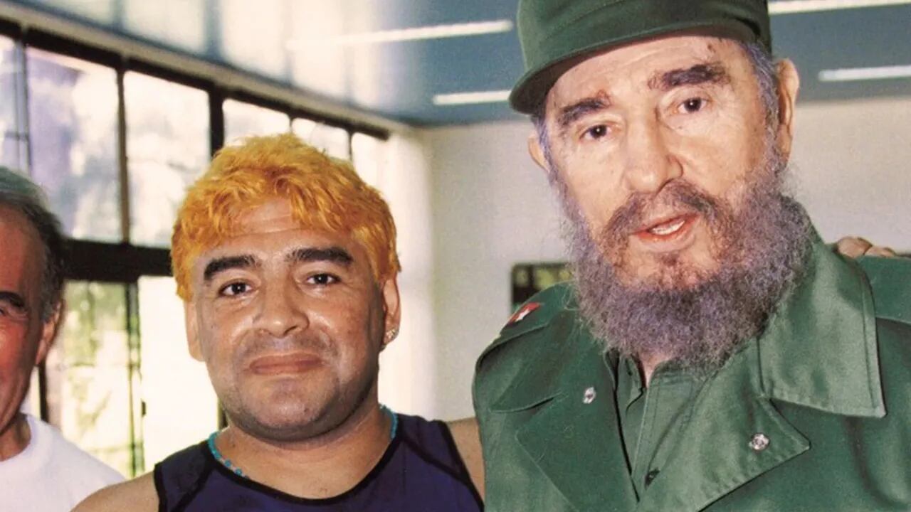 El encuentro de Maradona y Fidel, durante sus días en Cuba