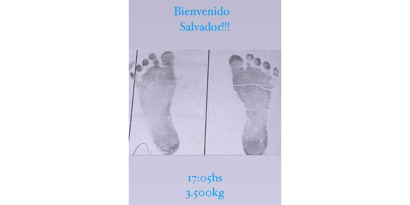 Nació Salvador, el bebé de Barbie Vélez y Lucas Rodríguez