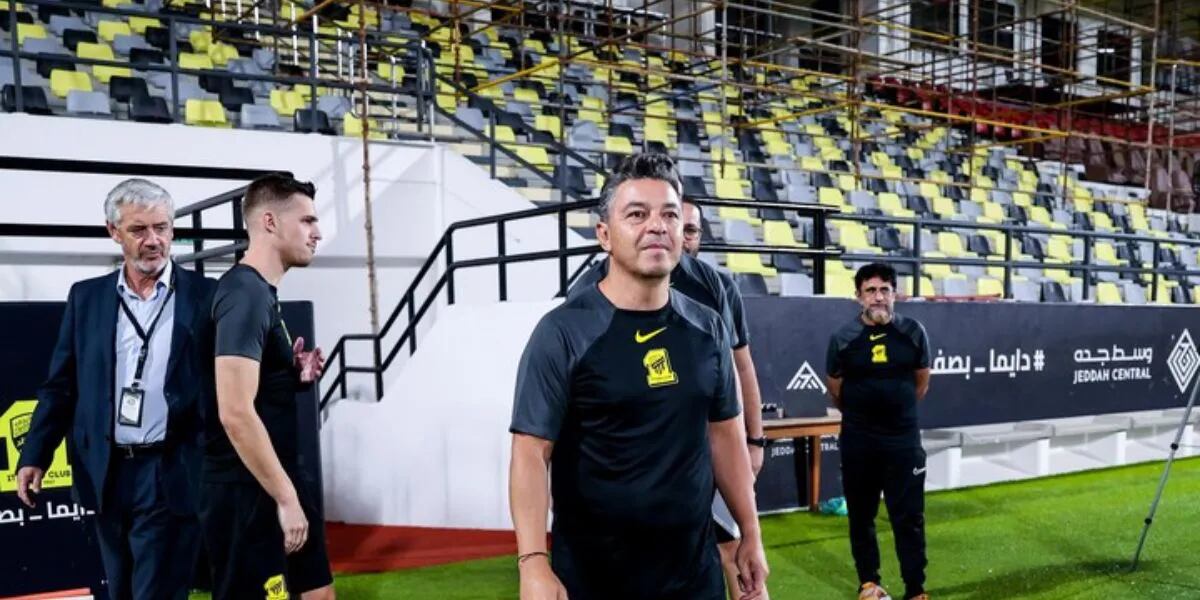 Cómo fue el primer día de Marcelo Gallardo como técnico del Al Ittihad: recorrida por el club y saludo de una gran estrella