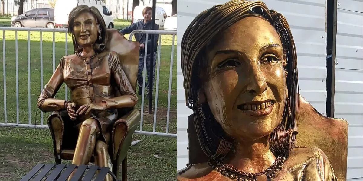 Le hicieron una estatua a Mirtha Legrand y el resultado descontroló las redes: “Perdón país”