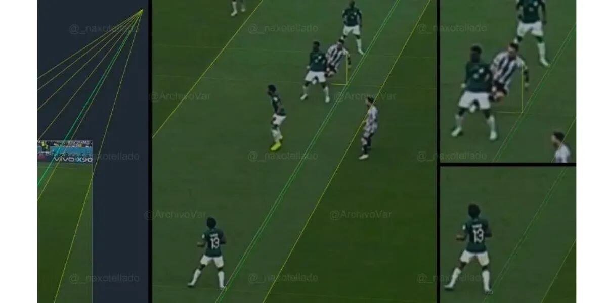 Una imagen que muestra a Lautaro Martínez habilitado en el segundo gol anulado a Argentina desató la polémica