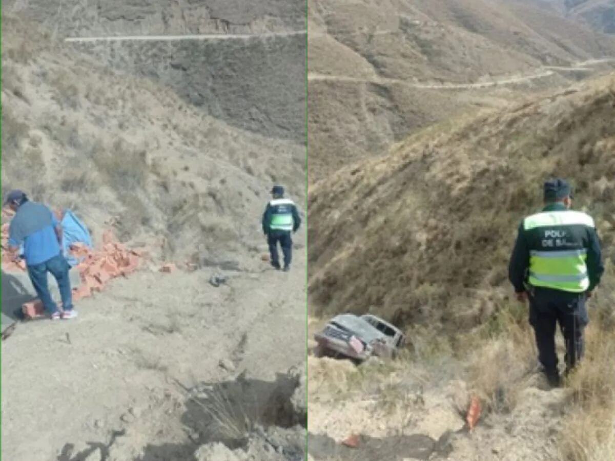 Tragedia en Salta: perdió el control de su camioneta, desbarrancó y cayó 100 metros por un precipicio