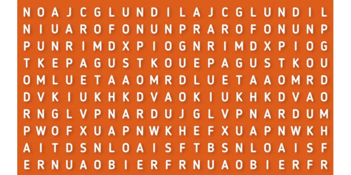 El reto visual que es viral en WhatsApp: encontrá la palabra “ABEJA” en esta clásica sopa de letras