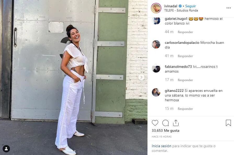 Tras el programa, la modelo compartió una foto en su cuenta de Instagram.