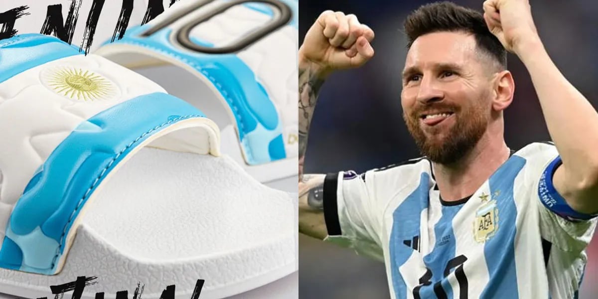 Las ojotas que usa Lionel Messi y son furor se consiguen por 5 mil y 6500 pesos