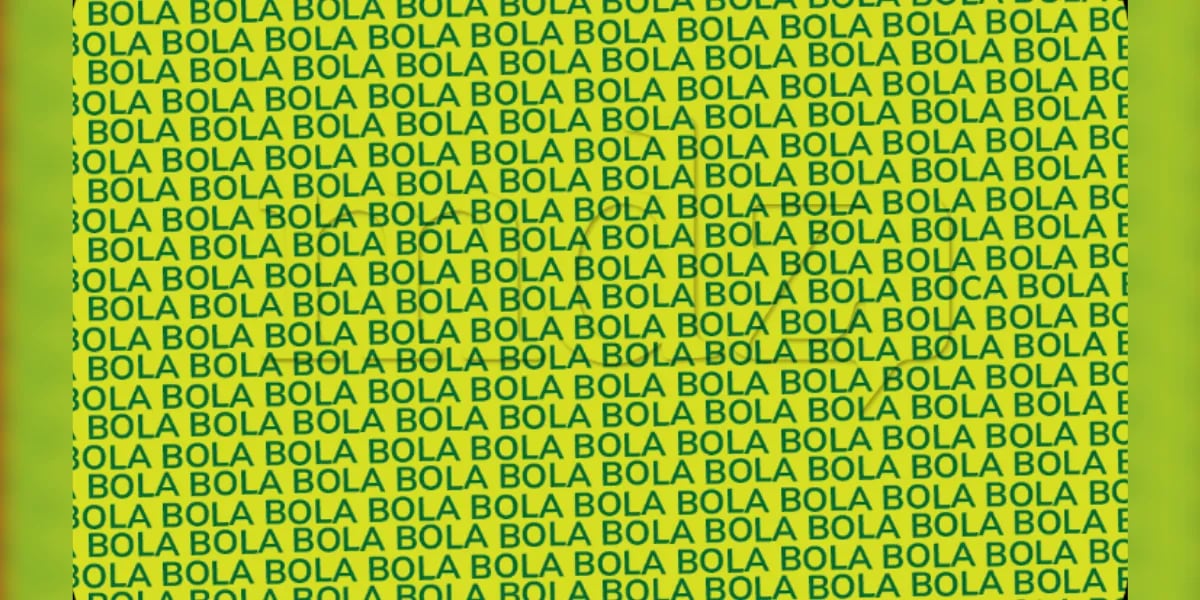 Reto visual para detallistas: encontrá la palabra BOCA escondida en la imagen en 5 segundos