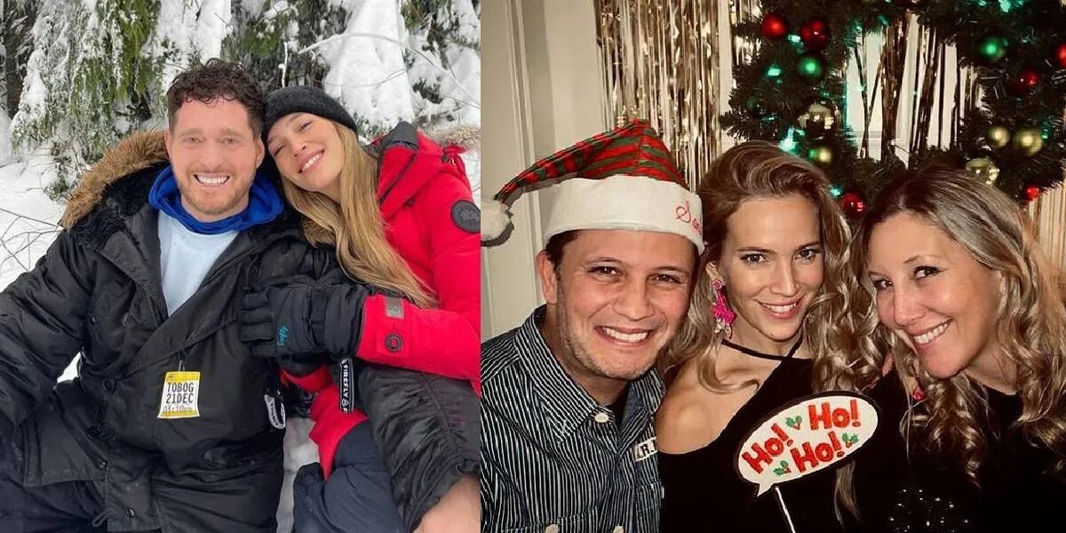 Nieve y muchas luces: la divertida Navidad de Luisana y Darío Lopilato