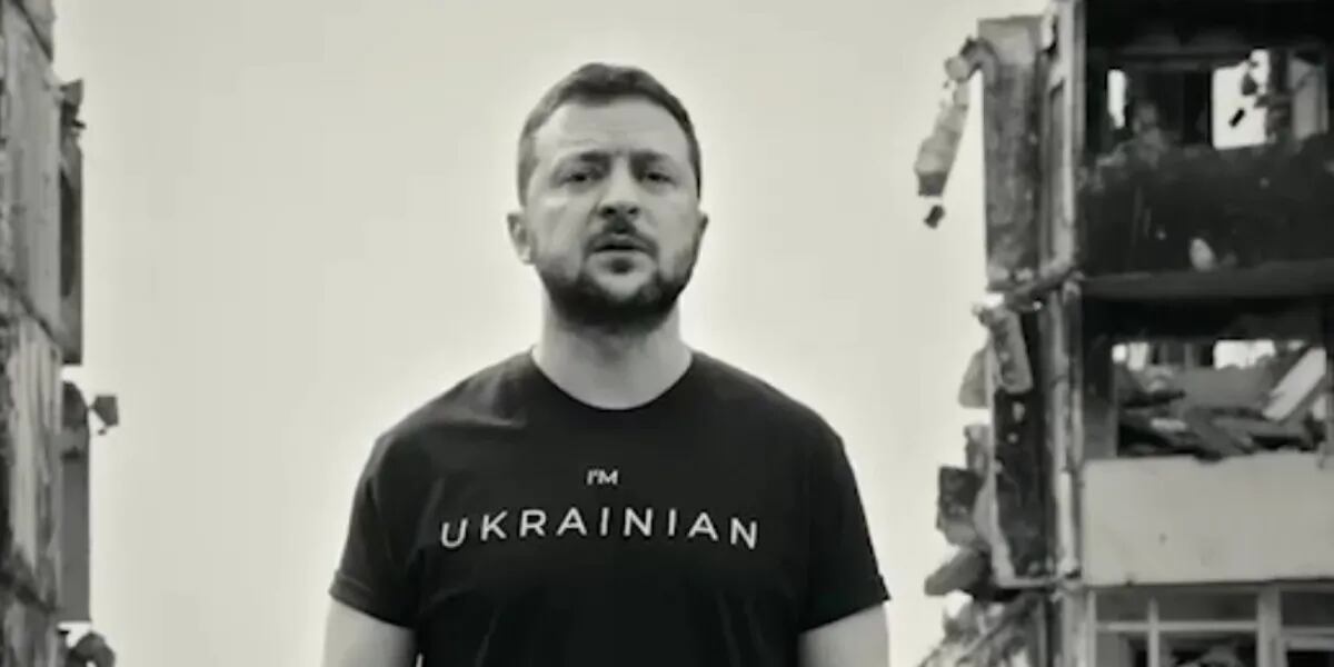 “El mal ha vuelto”, el devastador video del presidente de Ucrania para recordar el Día de la Victoria 