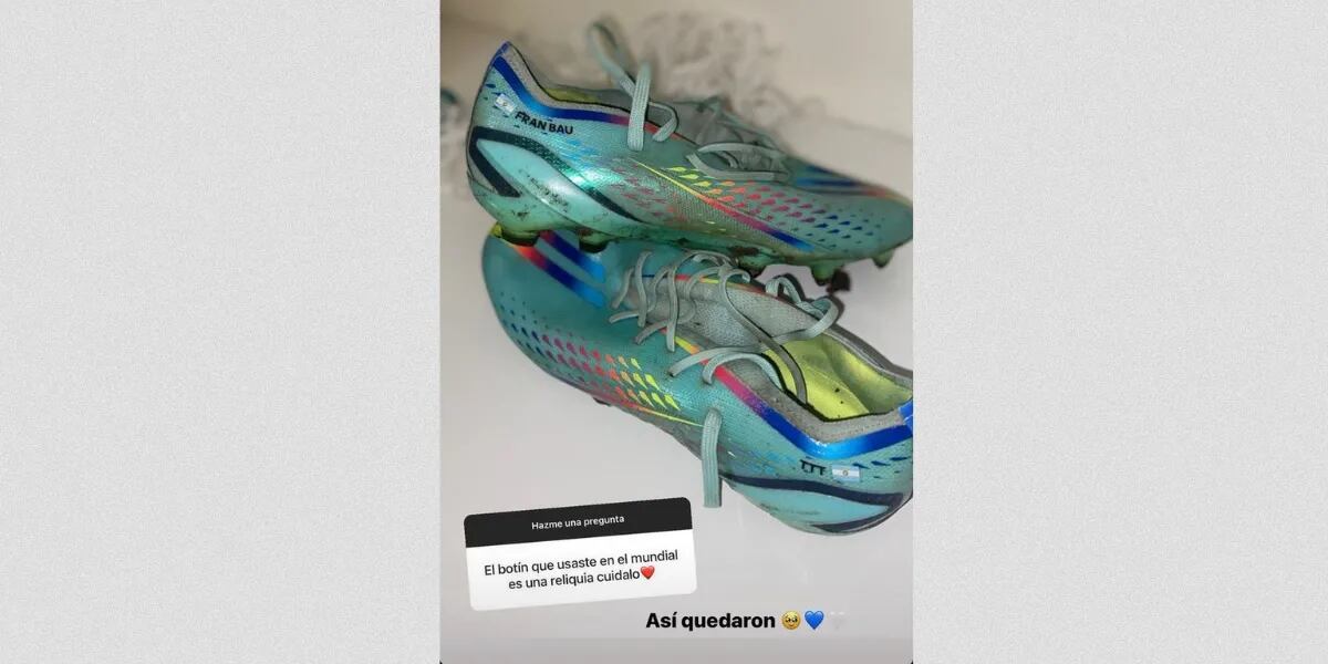 Rodrigo De Paul mostró los botines que usó en la final del Mundial Qatar 2022 y un detalle causó polémica: “Así quedaron”