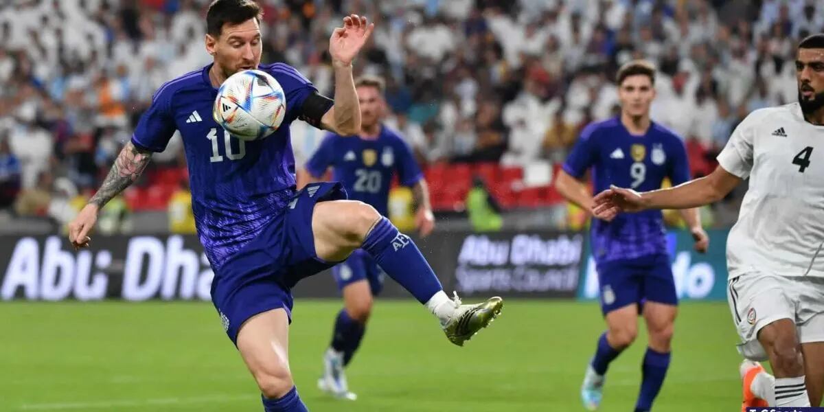 Argentina goleó 5-0 a Emiratos Árabes Unidos en su último amistoso antes del Mundial