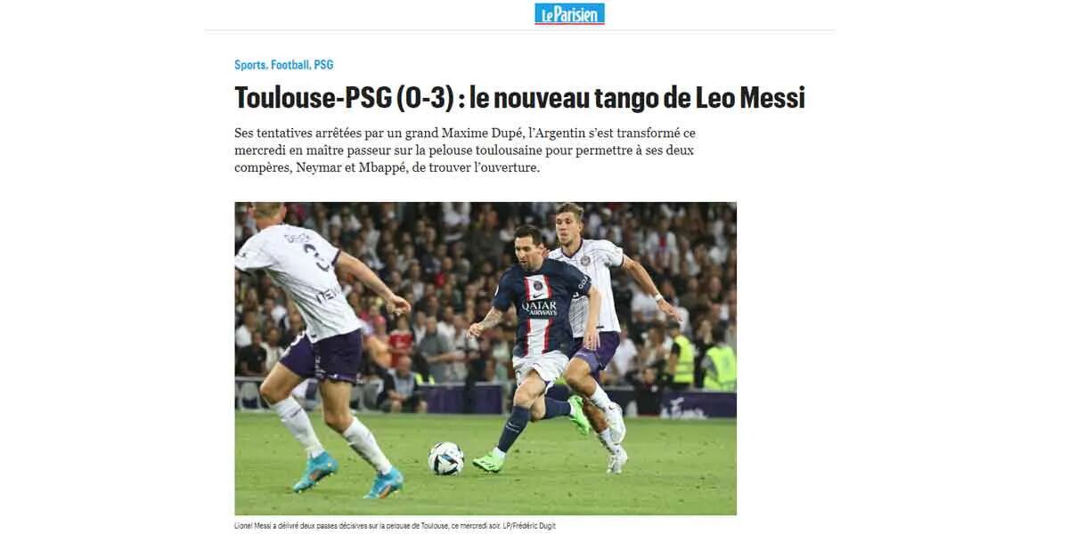 Lionel Messi la rompió con PSG y la prensa francesa se rindió a sus pies: “El nuevo tango”