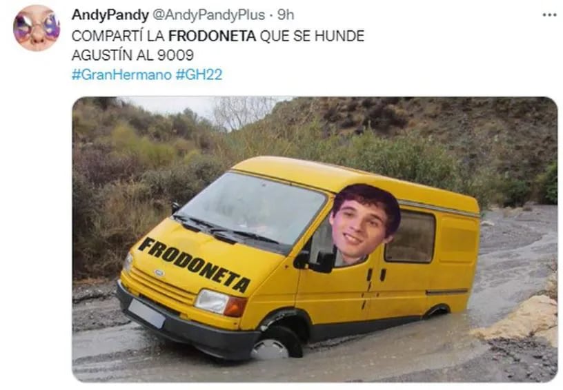 Se hundió “la Frodoneta”: le soltaron la mano a Agustín en Twitter y explotaron los memes