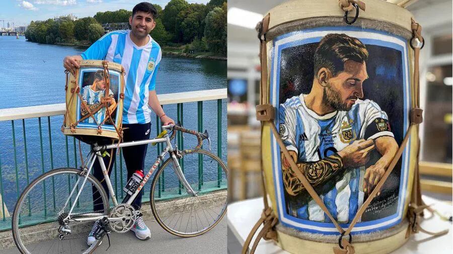 Habló el peluquero que viajó desde Santiago del Estero a París y pudo conocer a Lionel Messi: “Humildad"