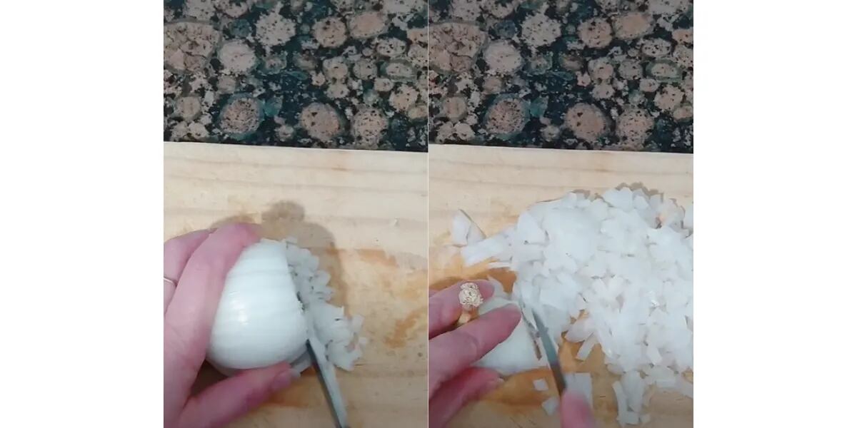 Mostró truco definitivo para picar la cebolla rapidísimo y se volvió viral