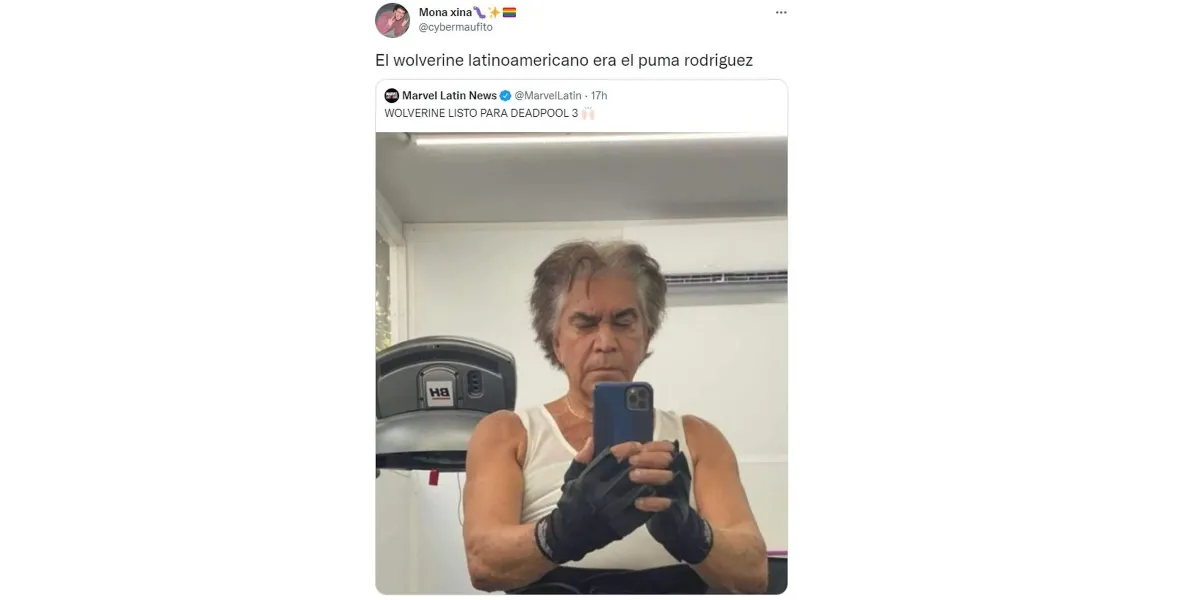 La foto del Puma Rodríguez como "Wolverine" que se volvió tendencia en las redes