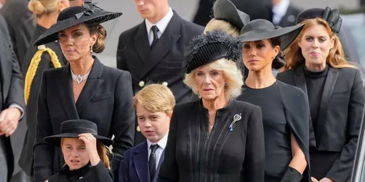 Meghan Markle se quebró en medio del funeral a la reina Isabel II