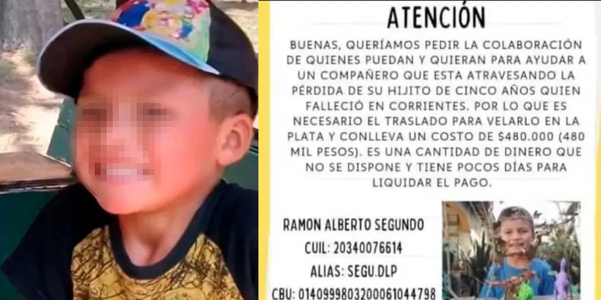 Horror en Corrientes: un nene de 5 años murió deshidratado en vacaciones porque su mamá le daba de “comer liviano”