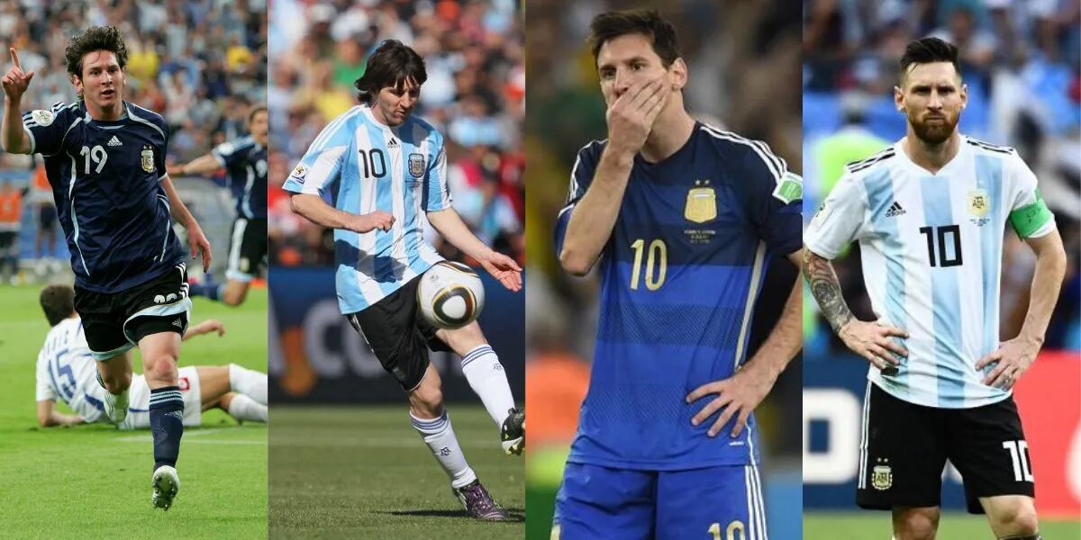 Los números de Lionel Messi para el Mundial Qatar 2022: cuántas citas mundiales jugó y cuántos goles convirtió