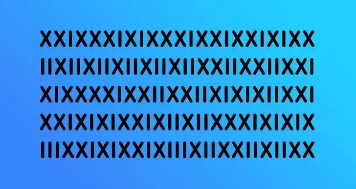 Reto visual para matemáticos: encontrar el número XIII en menos 12 segundos