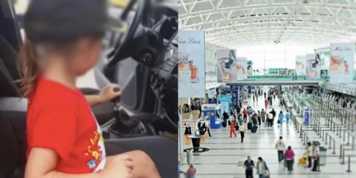 Se fue con su hija de 5 a tomar un helado y los encontraron en el aeropuerto de Ezeiza