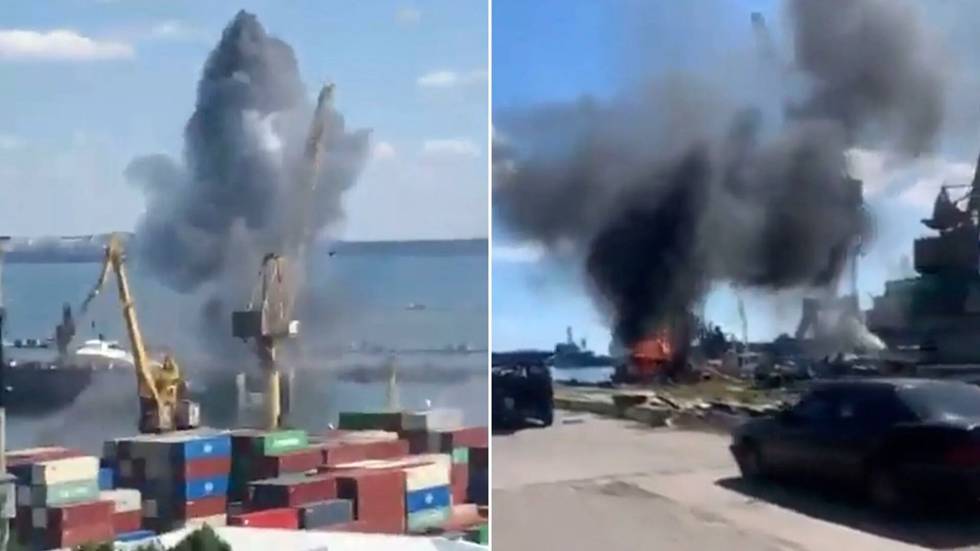 Tras el acuerdo sobre la exportación de granos, Rusia bombardeó el puerto de Odessa
