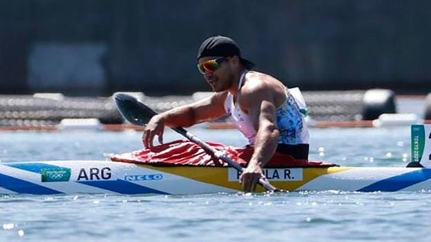 Rubén Rézola quedó séptimo en su semifinal y resultó eliminado de la final del kayak individual masculino