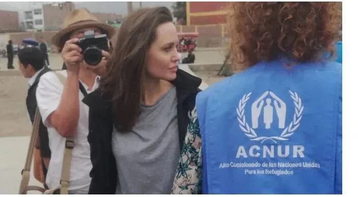 Angelina Jolie viajó para observar el modo en que se lleva adelante la asistencia humanitaria para recibir a los migrantes venezolanos. 
